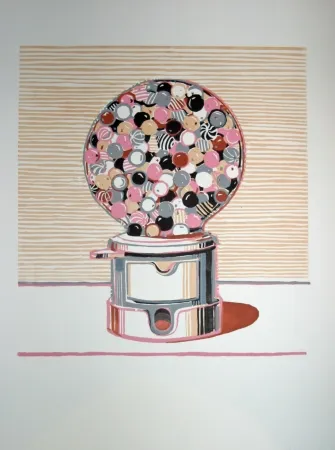 Linocut Thiebaud - Gumball Machine