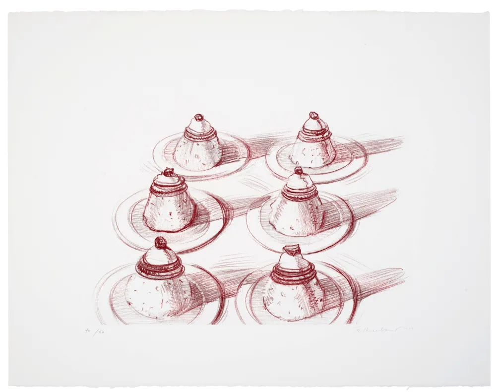 Etching Thiebaud - Six Italian Desserts