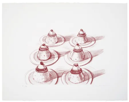 Etching Thiebaud - Six Italian Desserts