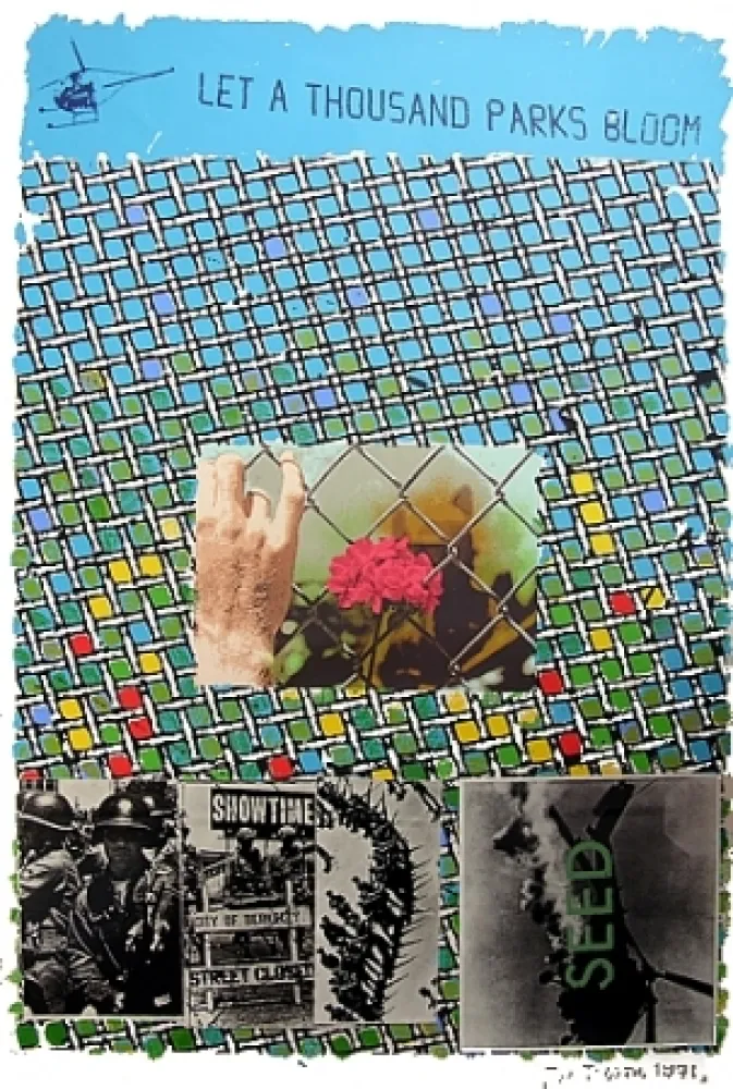 Lithograph Tilson - Let a thousand parks bloom