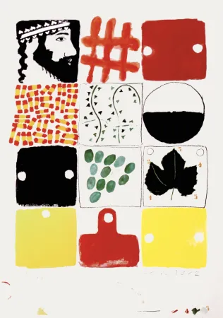 Lithograph Tilson - Untitled