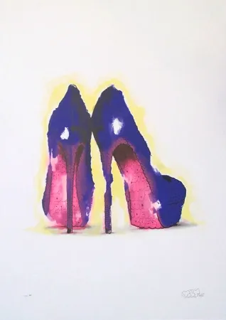 Screenprint Tilt - Heels (Purple)