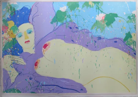 Lithograph Ting - Chrysantheme