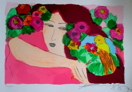 Lithograph Ting - Dreaming