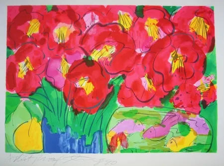 Lithograph Ting - Flowers 2