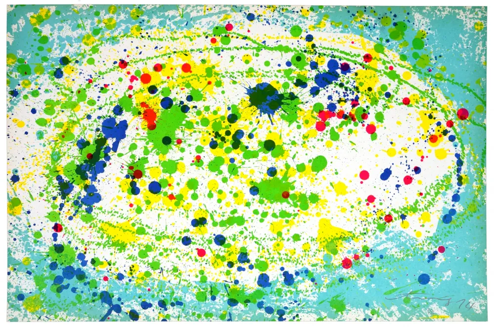 Lithograph Ting - Good Morning (turquoise)