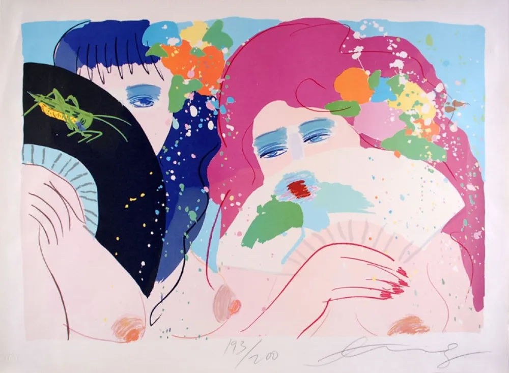 Lithograph Ting - Hidden Smiles