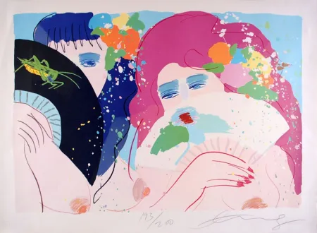 Lithograph Ting - Hidden Smiles