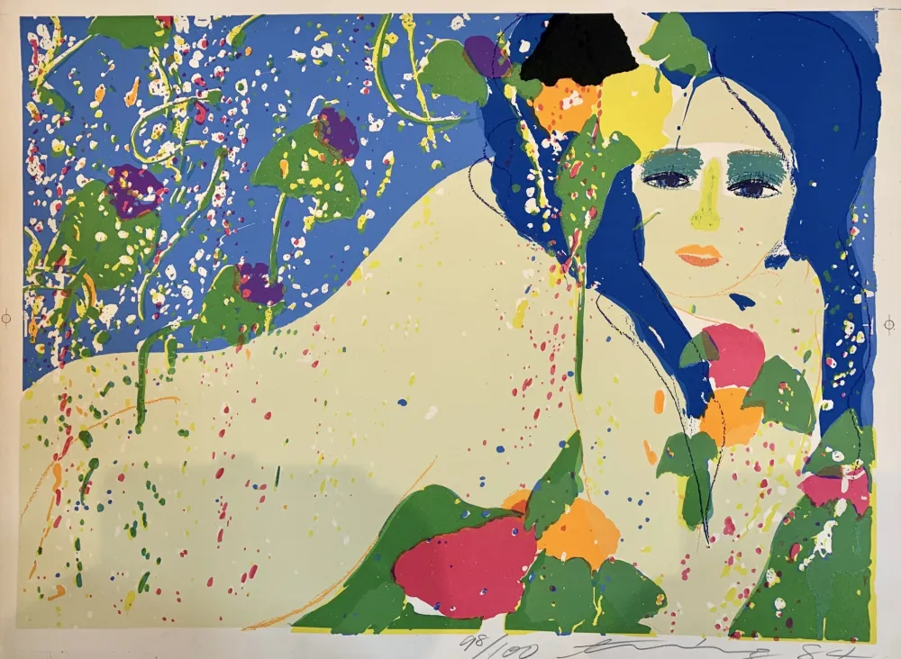 Lithograph Ting - Lovely Nude