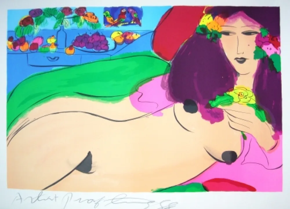 Lithograph Ting - Woman 1