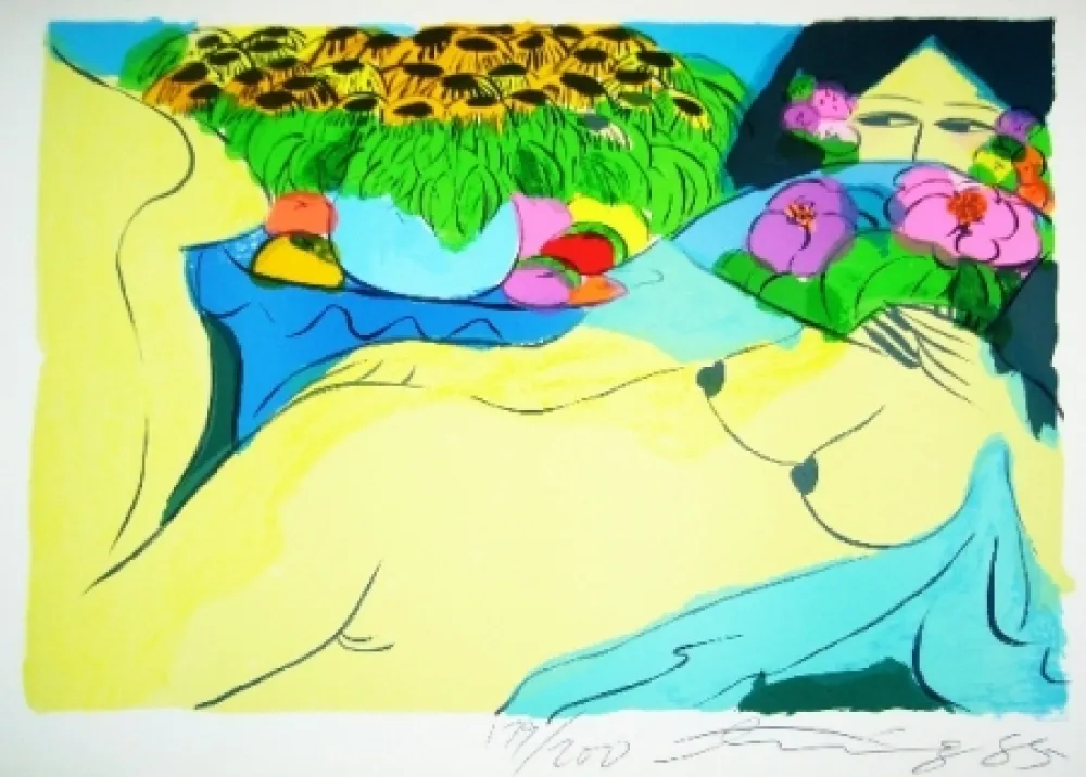 Lithograph Ting - Woman 18