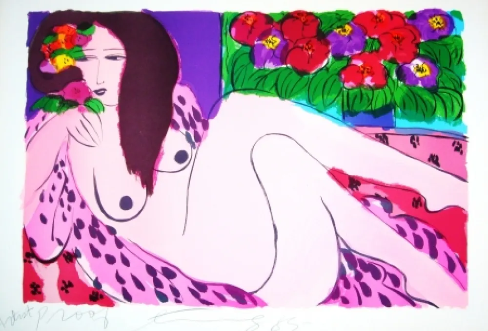 Lithograph Ting - Woman 20