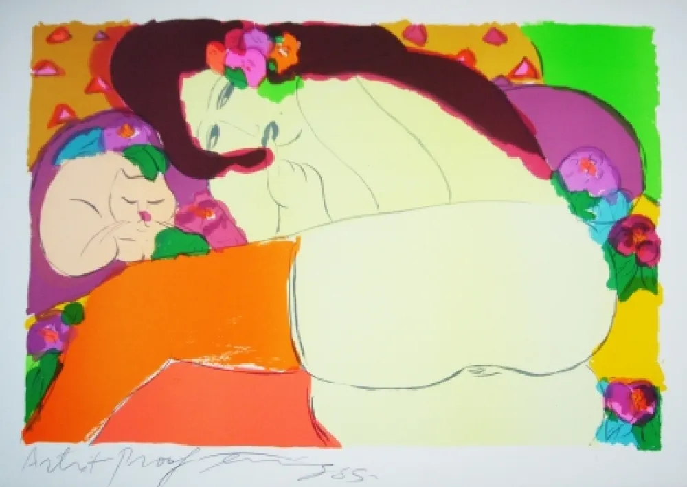 Lithograph Ting - Woman 8