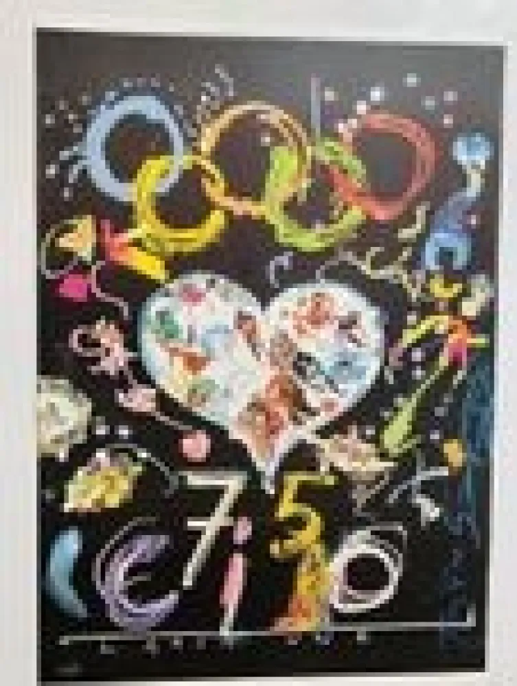 Screenprint Tinguely - 75 CIO, Lausanne II