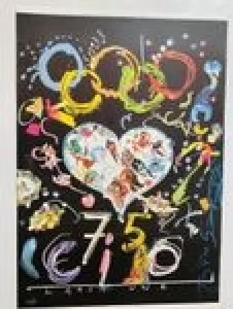 Screenprint Tinguely - 75 CIO, Lausanne II