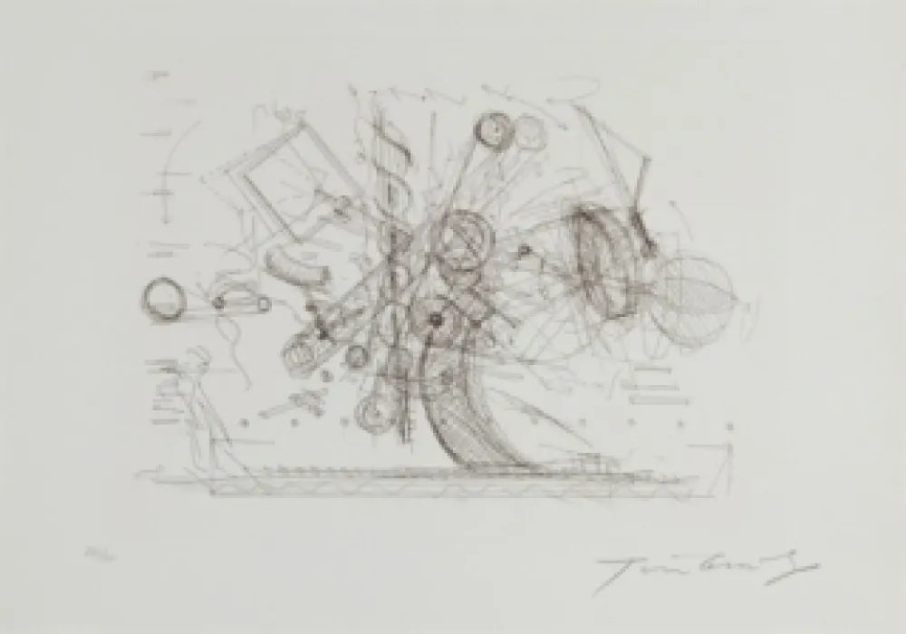 Etching Tinguely - Chaos