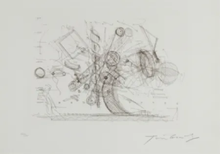 Etching Tinguely - Chaos