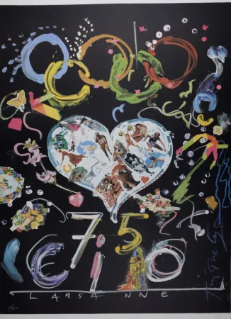 Lithograph Tinguely - Composition