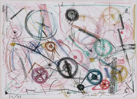 Lithograph Tinguely - Exlibris