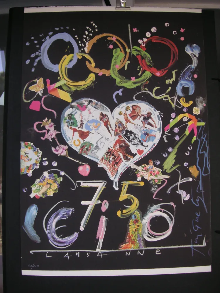 Lithograph Tinguely - JO  BARCELONA
