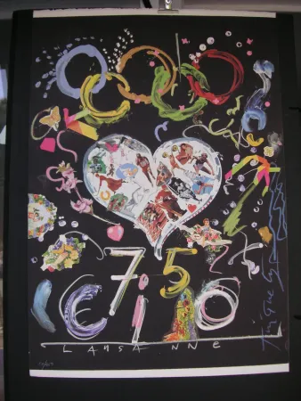 Lithograph Tinguely - JO  BARCELONA