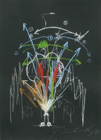 Screenprint Tinguely - La vittoria