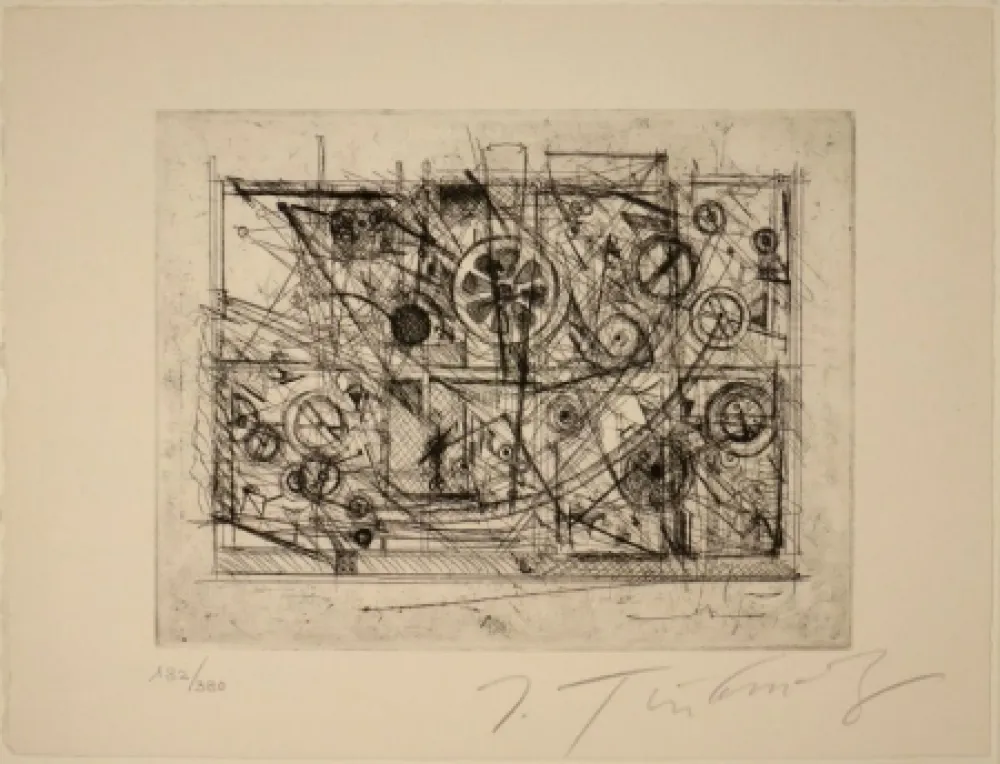 Engraving Tinguely - Metaharmonie III