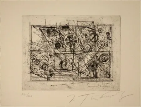 Engraving Tinguely - Metaharmonie III