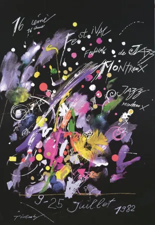 Screenprint Tinguely - Montreux Jazz Poster
