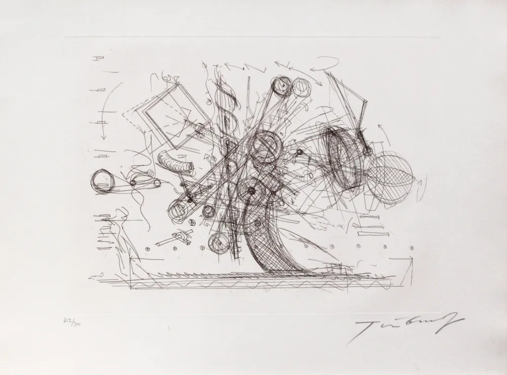 Drypoint Tinguely - Ohne Titel