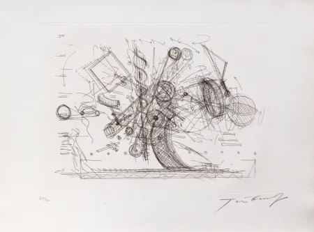 Drypoint Tinguely - Ohne Titel