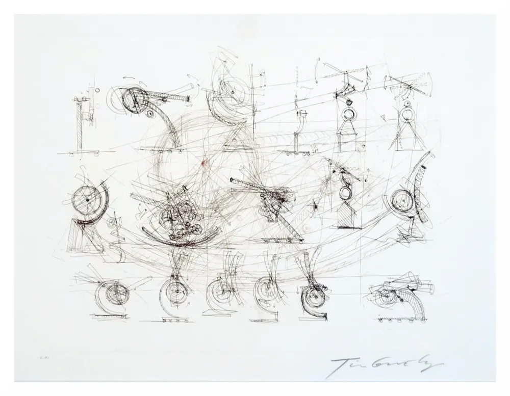 Etching Tinguely - Réflexion