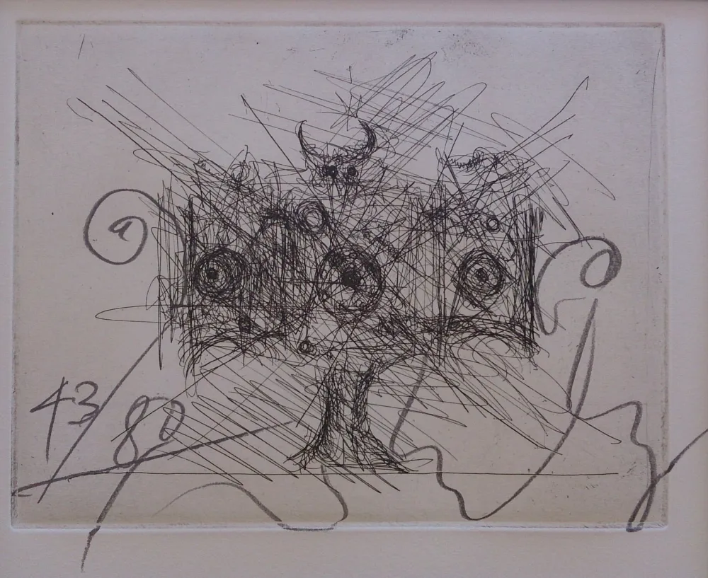 Etching Tinguely - Sans Titre