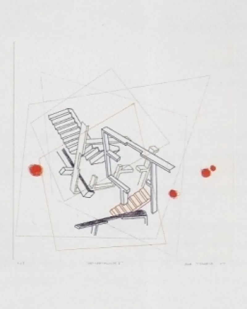 Etching And Aquatint Tiscornia - Des-habitationes 1