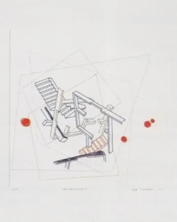 Etching And Aquatint Tiscornia - Des-habitationes 1