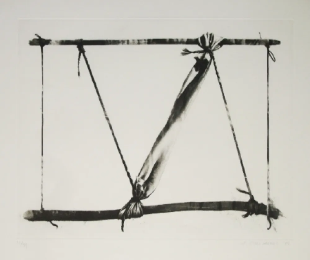 Etching And Aquatint Titus Carmel - Agrès 2