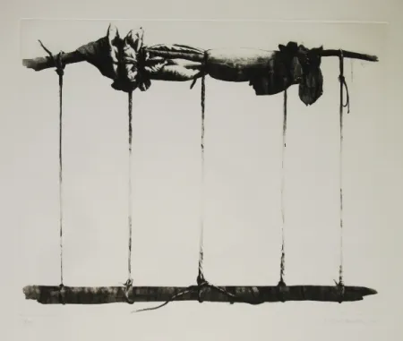 Etching And Aquatint Titus Carmel - Agrès 3