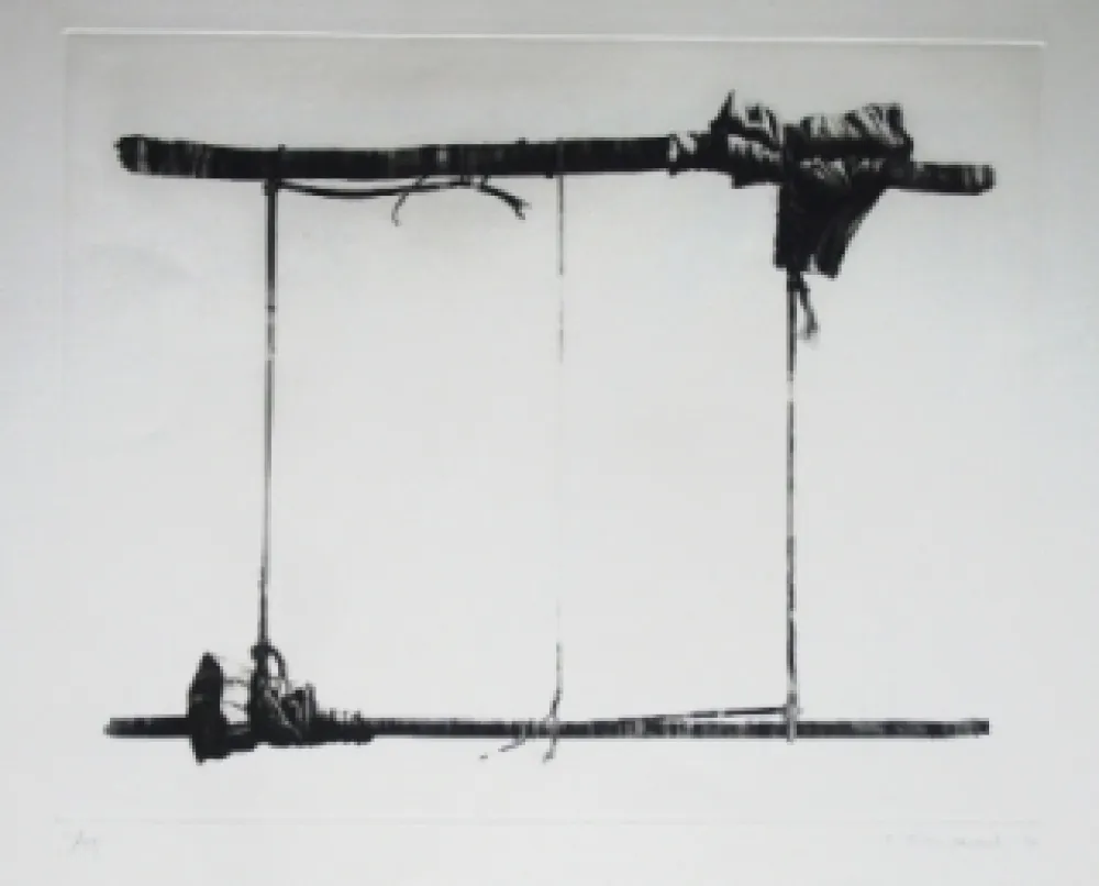 Etching And Aquatint Titus Carmel -  Agrès 4