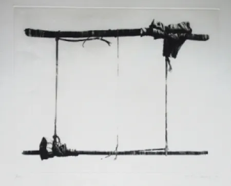 Etching And Aquatint Titus Carmel -  Agrès 4