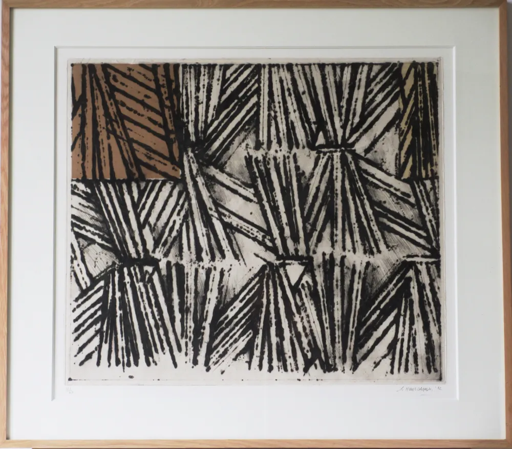 Etching And Aquatint Titus Carmel - Brisée I (Sur la route de la soie)