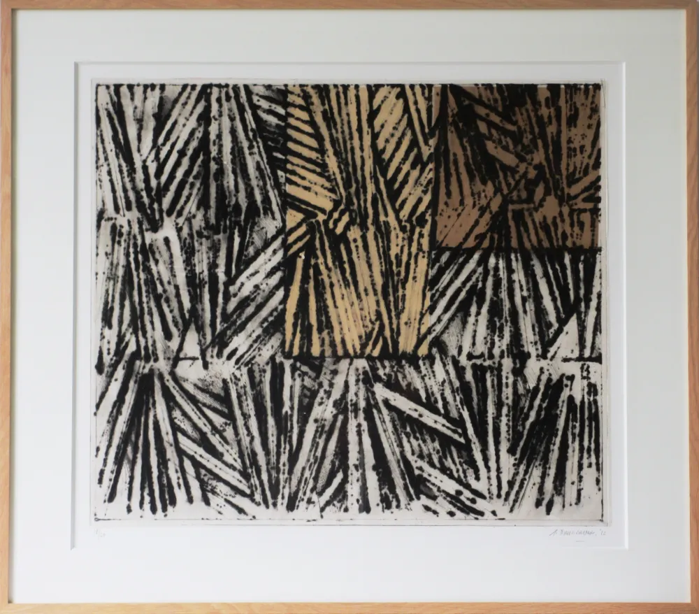 Etching And Aquatint Titus Carmel - Brisée II (Sur la route de la soie)