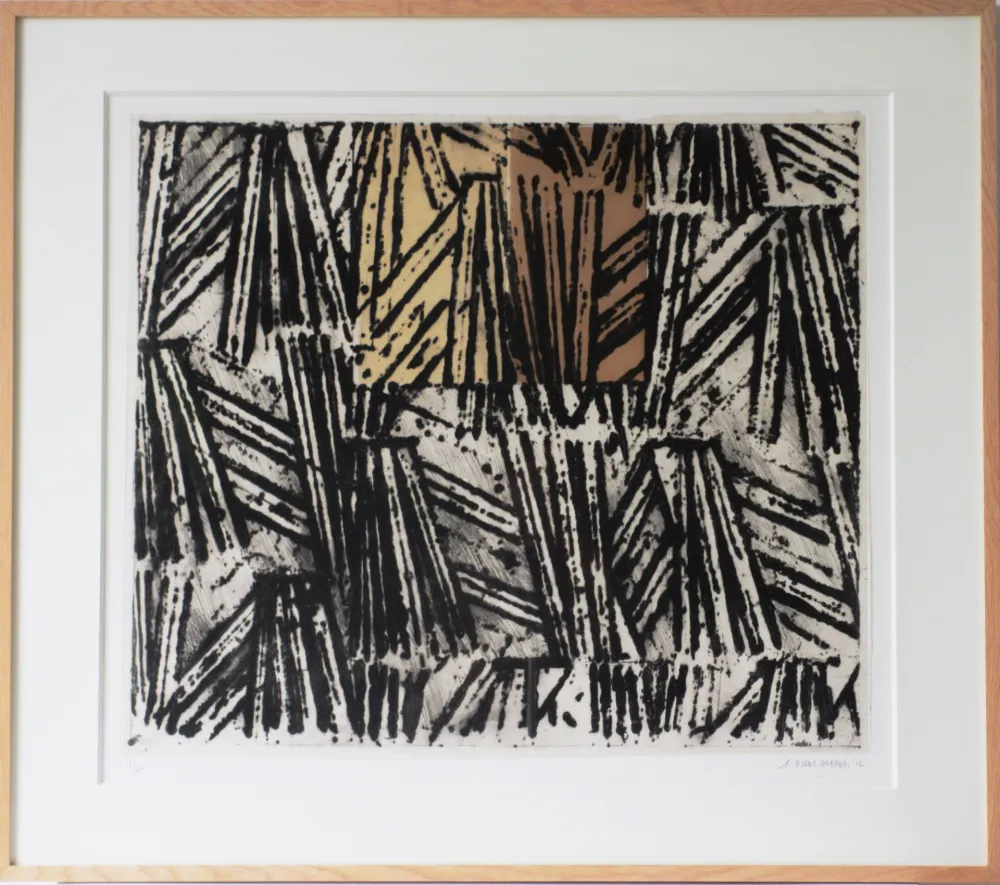 Etching And Aquatint Titus Carmel - Brisée III (Sur la route de la soie)