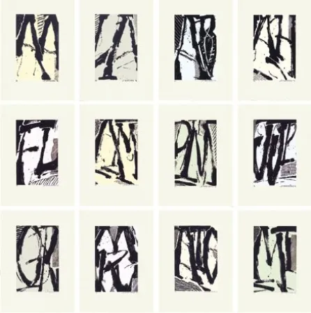 Screenprint Titus Carmel - Cairn - 12 sérigraphies 