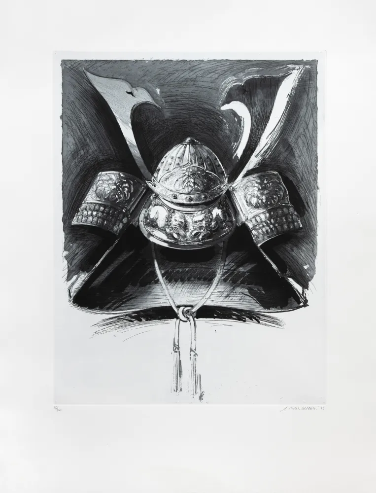 Etching Titus Carmel - Casque de Nikko II