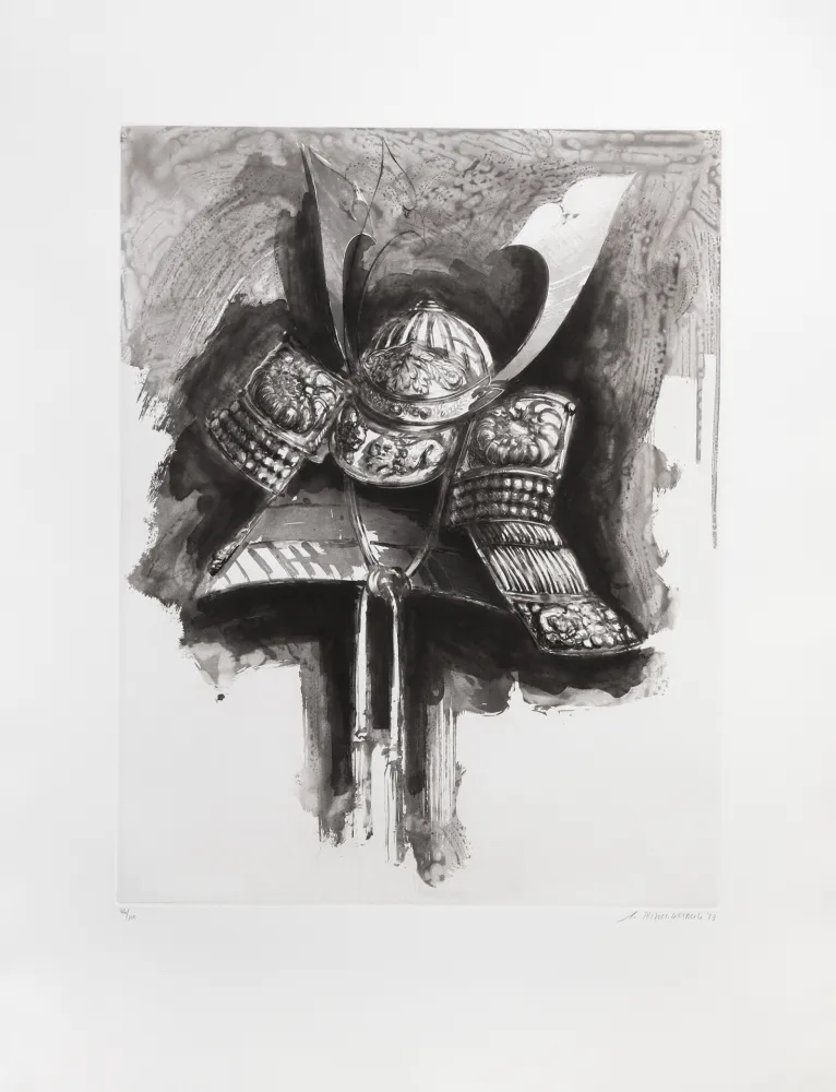 Etching Titus Carmel - Casque de Nikko IV