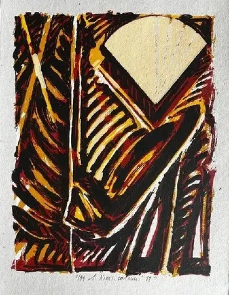 Lithograph Titus Carmel - Composition