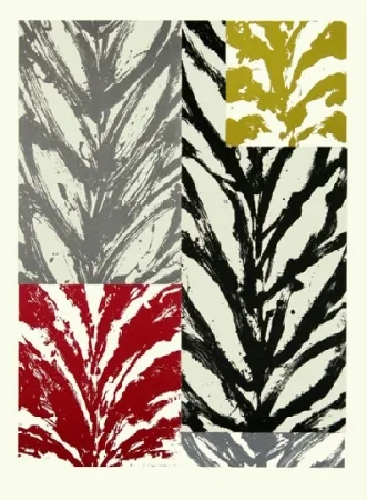 Lithograph Titus Carmel - Feuillée I