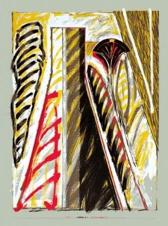 Lithograph Titus Carmel - Interieur