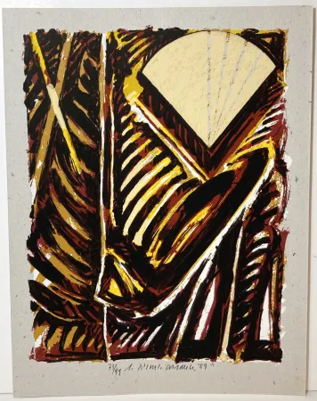 Lithograph Titus Carmel - Lithographie signée et numérotée