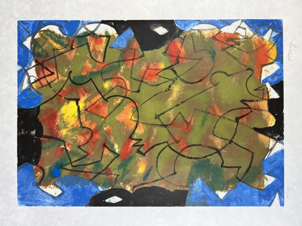 Lithograph Tobey - Glowing Fall